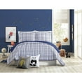 thumbnail image 1 of Urban Playground Kids and Teens Marquis Navy Plaid 3-Piece Quilt Set, Full/Queen, 1 of 3