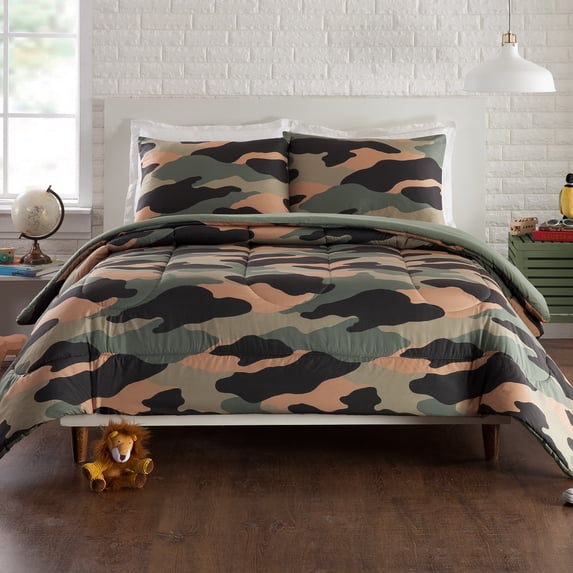 Urban Playground Kids Camouflage Green 2-Piece Comforter Set, Twin
