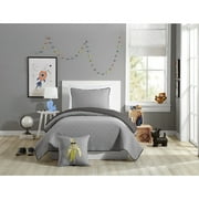 Urban Playground Kids Coty Star Gray 2-Piece Quilt Set, Twin