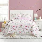 Urban Playground Kids and Teens Pretty in Paris Pink 3-Piece Quilt Set, Full/Queen