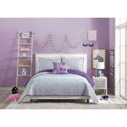 Urban Playground Kids and Teens Joceline Purple 2-Piece Quilt Set, Twin