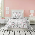thumbnail image 1 of Urban Playground Kids and Teens Roxy Hearts Black and Pink 2-Piece Comforter Set, Twin/Twin XL, 1 of 6