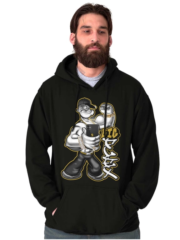 Urban Popeye Big Flex Muscle Selfie Hoodie Sweatshirt Women Men Brisco Brands X