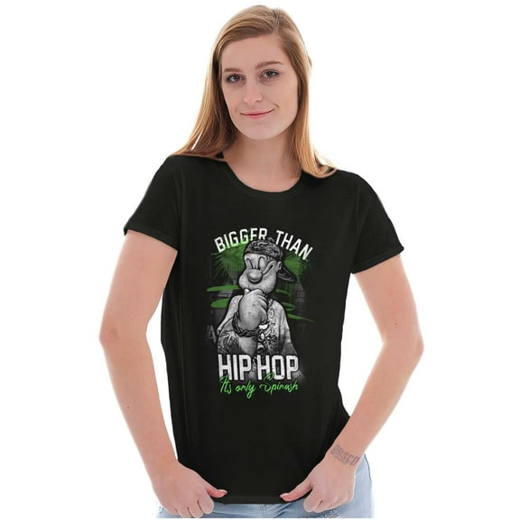 Urban Popeye Bigger Than Hip Hop Women's T Shirt Ladies Tee Brisco Brands S