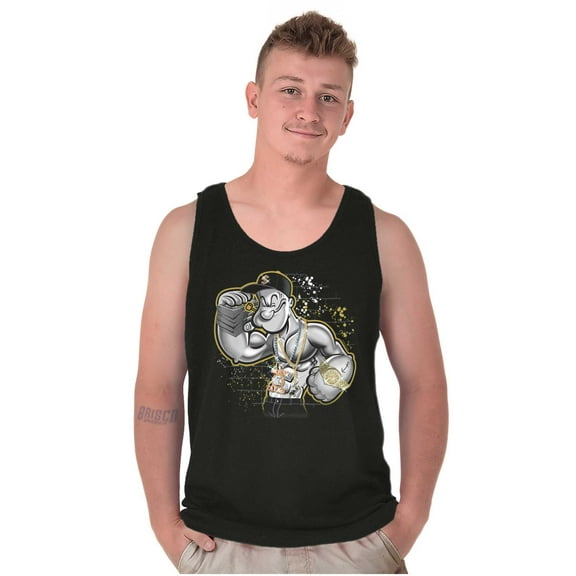 Urban Popeye Bling Paint Splatter Tank Top T Shirts Men Women Brisco Brands 3X