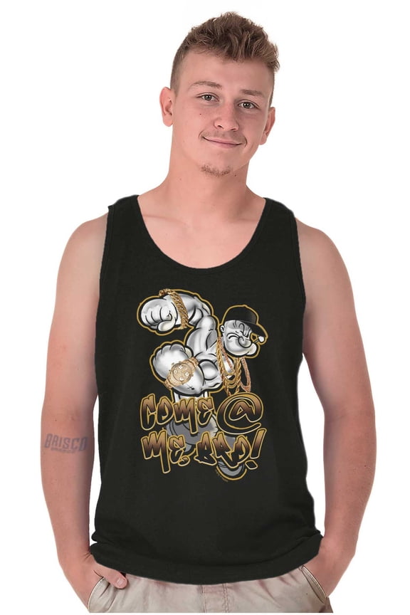 Urban Popeye Come At Me Bro Cartoon Tank Top T Shirts Men Women Brisco Brands 3X