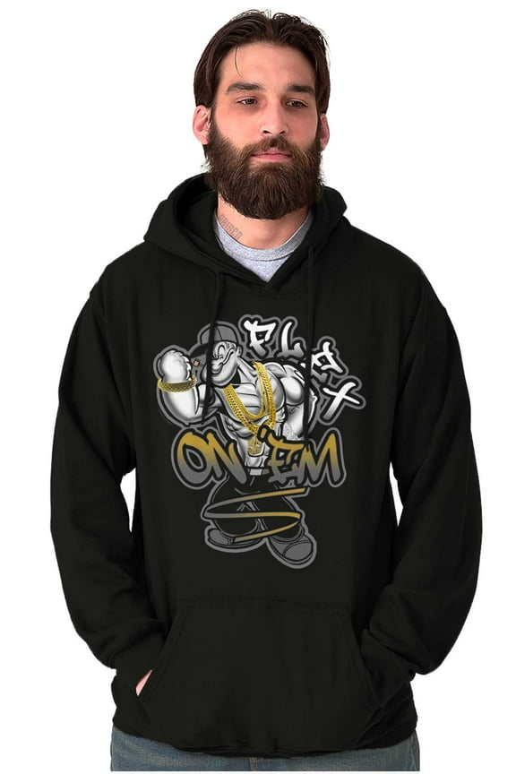 Urban Popeye Drip Flex On Em Cartoon Hoodie Sweatshirt Women Men Brisco Brands S