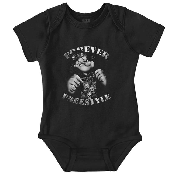 Urban Popeye Forever Freestyle Romper Boys or Girls Infant Baby Brisco Brands 12M