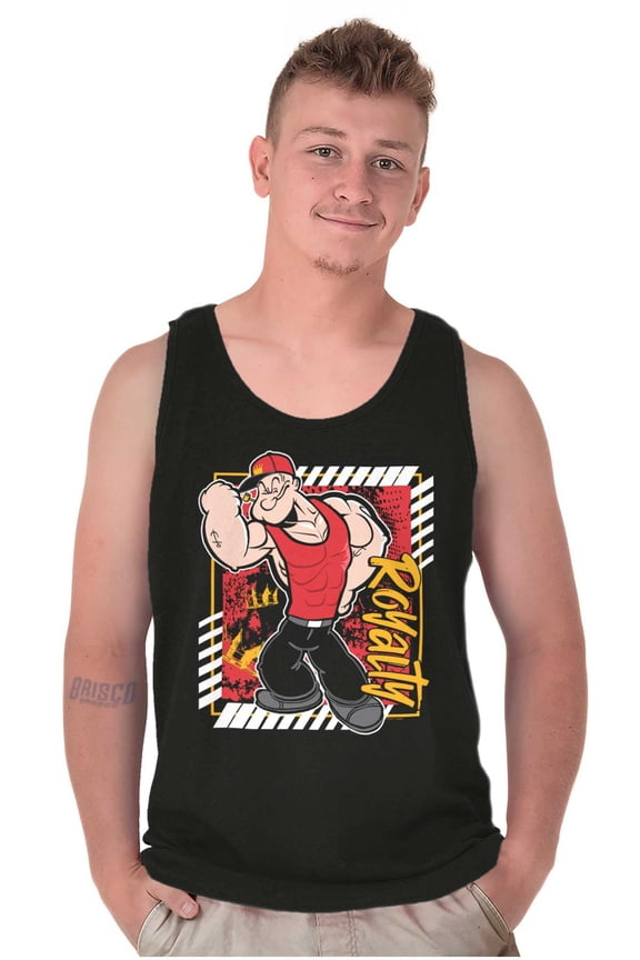 Urban Popeye Royalty Muscle Cartoon Tank Top T Shirts Men Women Brisco Brands 3X