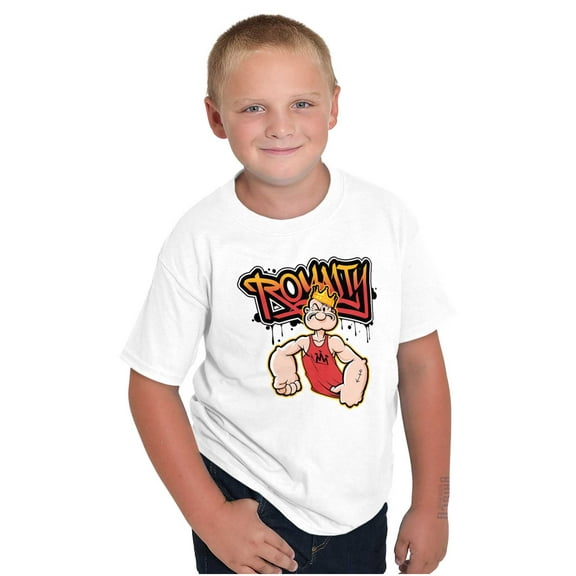 Urban Popeye Royalty Paint Dip Crewneck T Shirts Boy Girl Teen Brisco Brands S