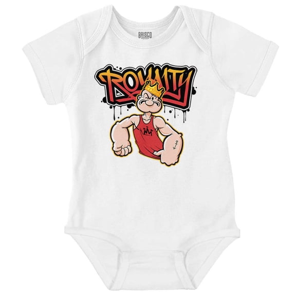 Urban Popeye Royalty Paint Dip Romper Boys or Girls Infant Baby Brisco Brands 6M