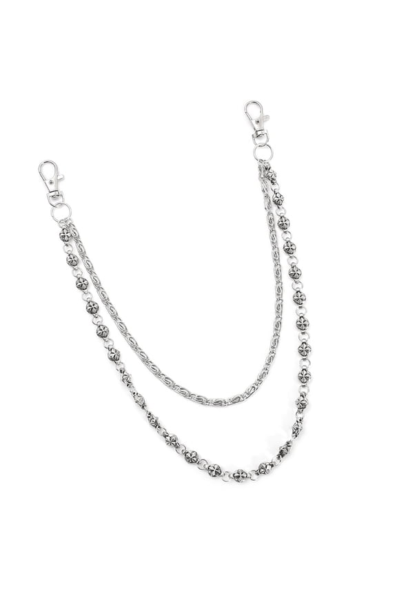 Urban Punk Waist Chain Double Layer Hip Hop Jeans Accessory for Men and Women