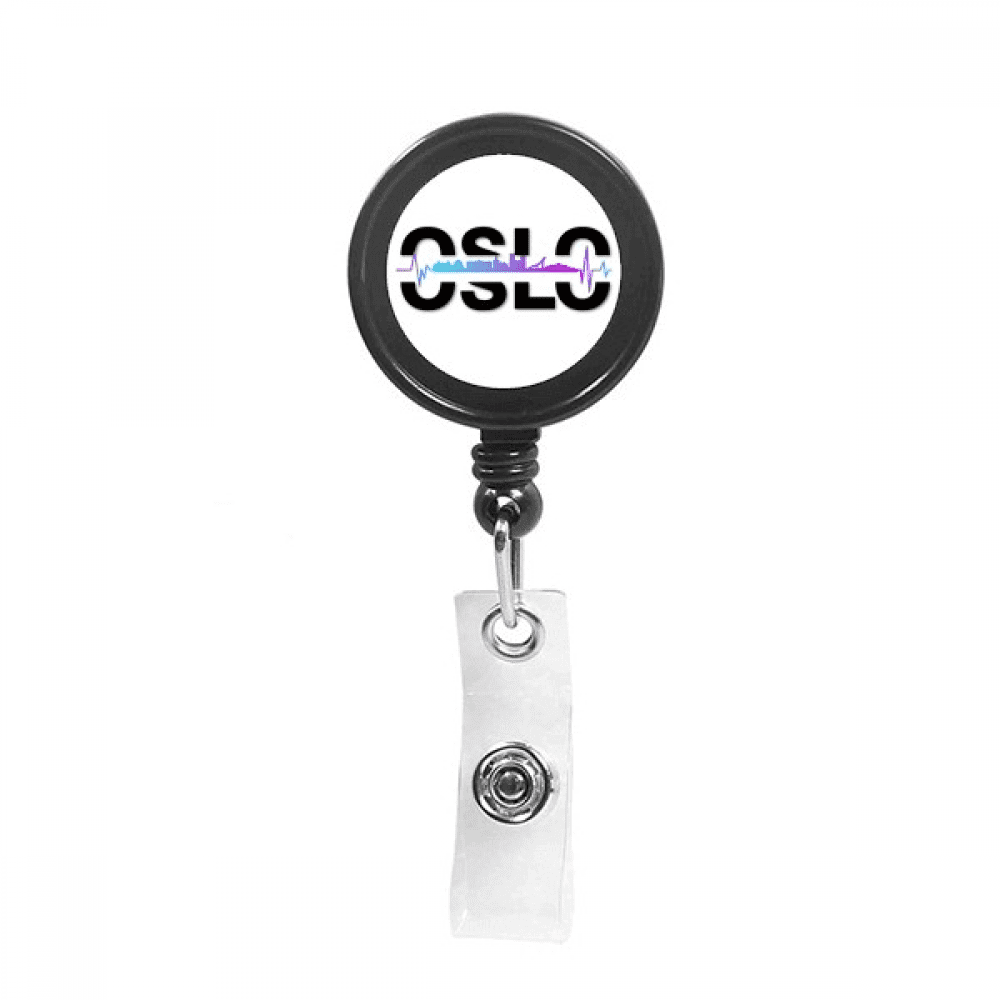 Urban Radio Oslo Architecture Retractable Keychain Badge Holder ID Badge
