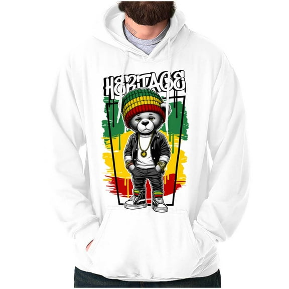Urban Rastafari Heritage Teddy Bear Hoodie Sweatshirt Women Men Brisco Brands X