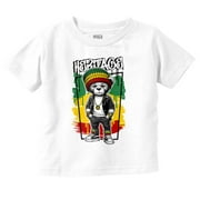 Urban Rastafari Heritage Teddy Bear Toddler Boy Girl T Shirt Infant Toddler Brisco Brands 18M