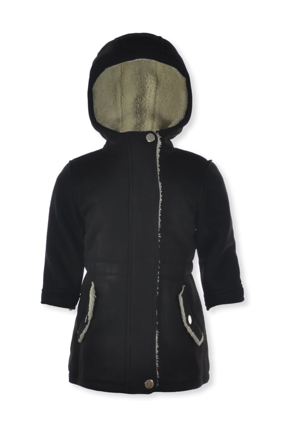 Baby Girls' Sherpa Fleece Jacket Color: black Size: 18 months