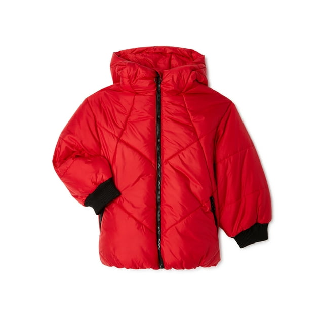 Urban Republic Baby & Toddler Girls Heavyweight Printed Puffer Jacket, Sizes 12M4T