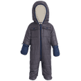 thumbnail image 1 of Urban Republic Baby Boys Snowsuit Full Sherpa Fleece Lined Infant Pram Quilted Baby Winter Suit (3M-9M), 1 of 7