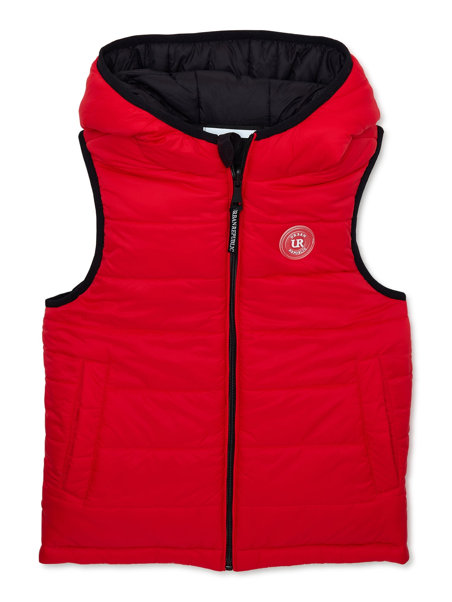 Urban Republic Boys Reversible Hooded Vest, Sizes 420