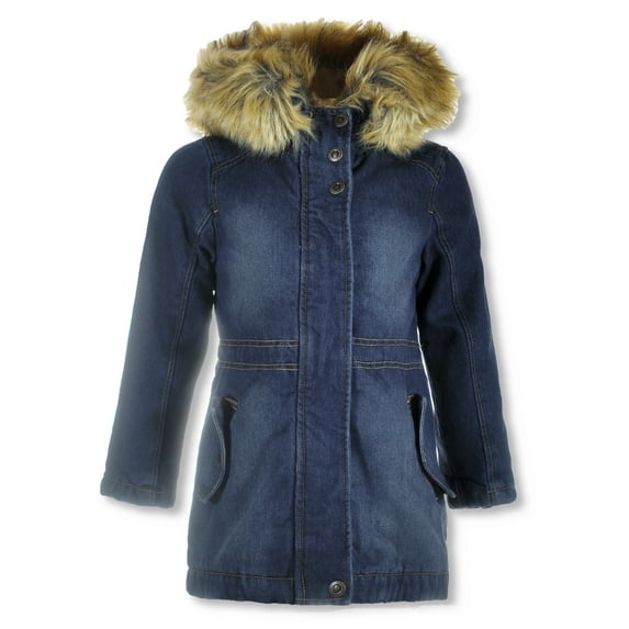 Urban Republic Girls' Heavyweight Denim Anorak Color: dark wash Size: 2t