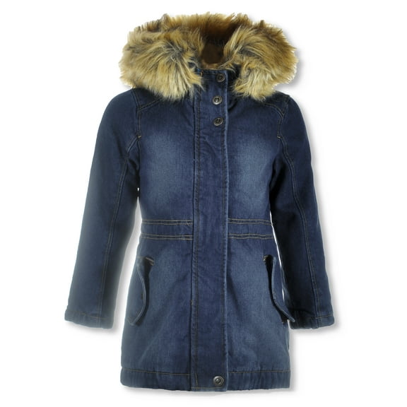 Urban Republic Girls' Heavyweight Denim Anorak Color: dark wash Size: 4