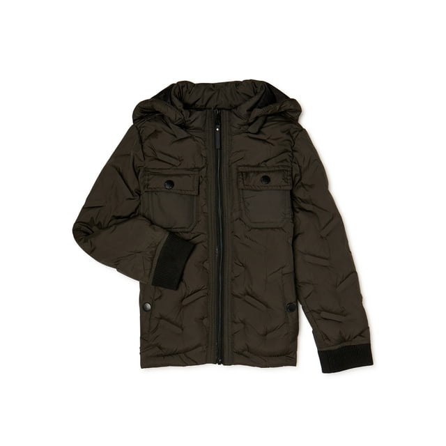 Urban Republic 'Heat Seal' Quilted Jacket with Zip Off Hood, Sizes 4-20
