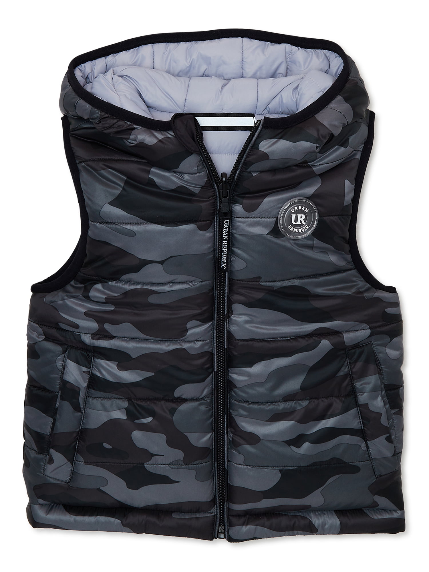 Urban Republic Toddler Boy Reversible Hooded Vest, Sizes 12M-5T ...