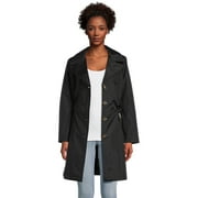 Urban Republic Women's Poly-Techno Hooded Trench Coat, Sizes S-XL