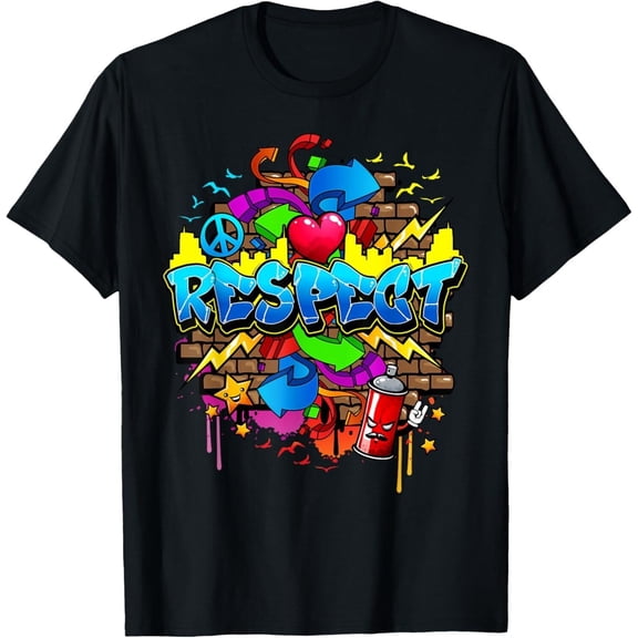 Urban - Respect Graffiti Graphic Gift Unisex T-Shirt