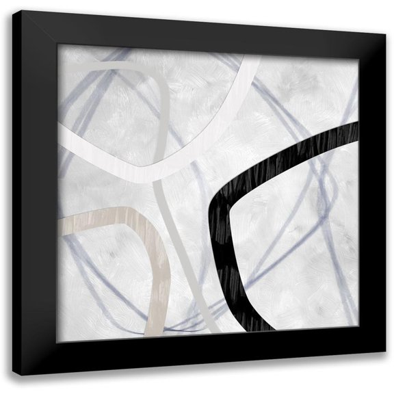 Urban Road 12x12 Black Modern Framed Museum Art Print Titled - Caldera Art Print