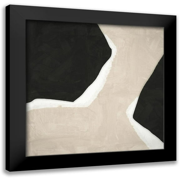 Urban Road 12x12 Black Modern Framed Museum Art Print Titled - Eon I Art Print