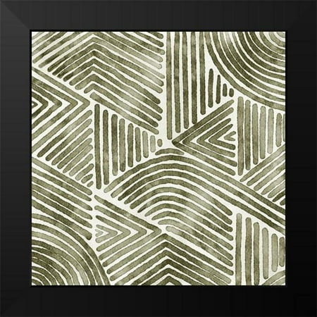 Urban Road 12x12 Black Modern Framed Museum Art Print Titled - On Repeat III