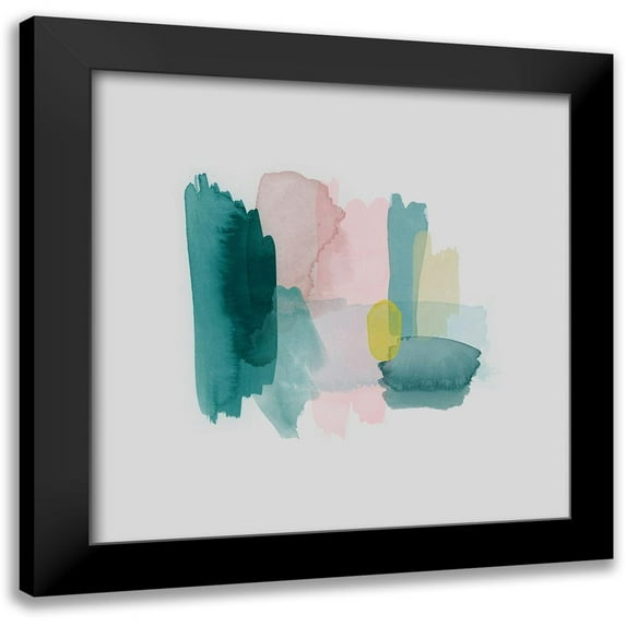 Urban Road 12x12 Black Modern Framed Museum Art Print Titled - Rhode Island Poster