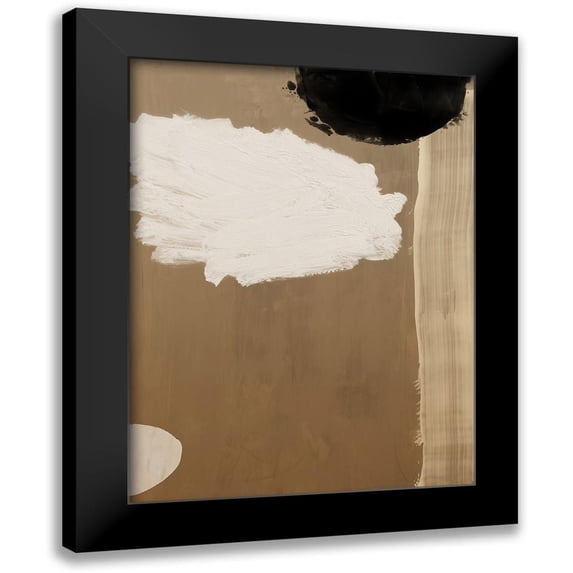 Urban Road 12x14 Black Modern Framed Museum Art Print Titled - Brick and Mortar III