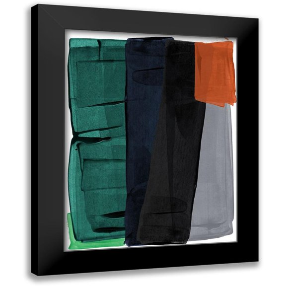 Urban Road 12x14 Black Modern Framed Museum Art Print Titled - Brooklyn