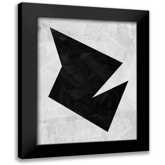 Urban Road 12x14 Black Modern Framed Museum Art Print Titled - Modular