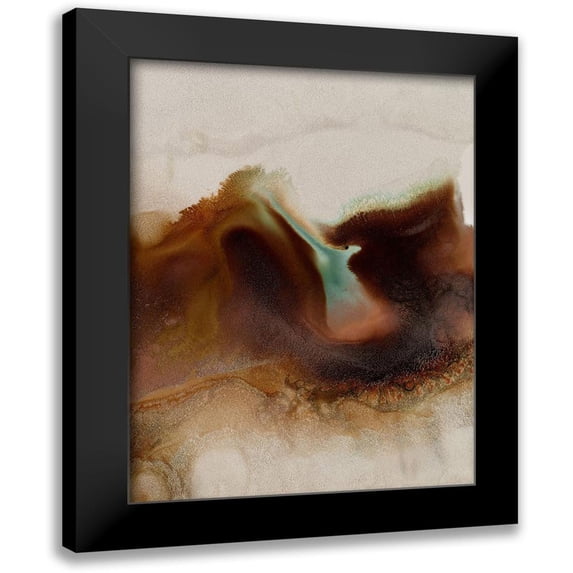 Urban Road 12x14 Black Modern Framed Museum Art Print Titled - Sedimentary II