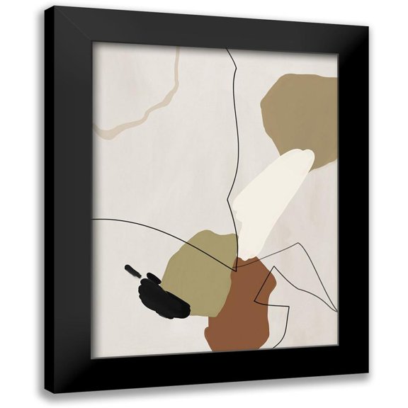 Urban Road 12x14 Black Modern Framed Museum Art Print Titled - To the Wire III