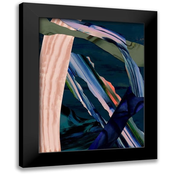 Urban Road 12x14 Black Modern Framed Museum Art Print Titled - Tribeca