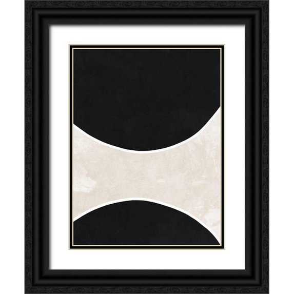 Urban Road 12x14 Black Ornate Wood Framed with Double Matting Museum Art Print Titled - Ellipse