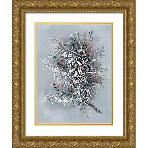 Urban Road 12x14 Gold Ornate Wood Framed with Double Matting Museum Art Print Titled - Bluebell