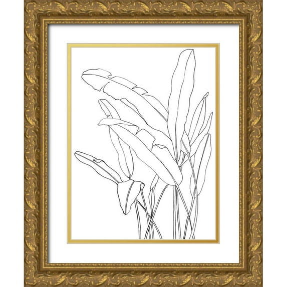 Urban Road 12x14 Gold Ornate Wood Framed with Double Matting Museum Art Print Titled - Cabello Poster