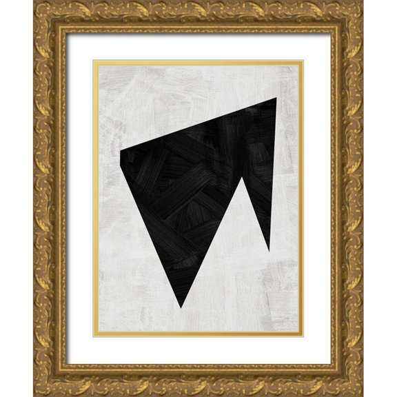 Urban Road 12x14 Gold Ornate Wood Framed with Double Matting Museum Art Print Titled - Kintsugi