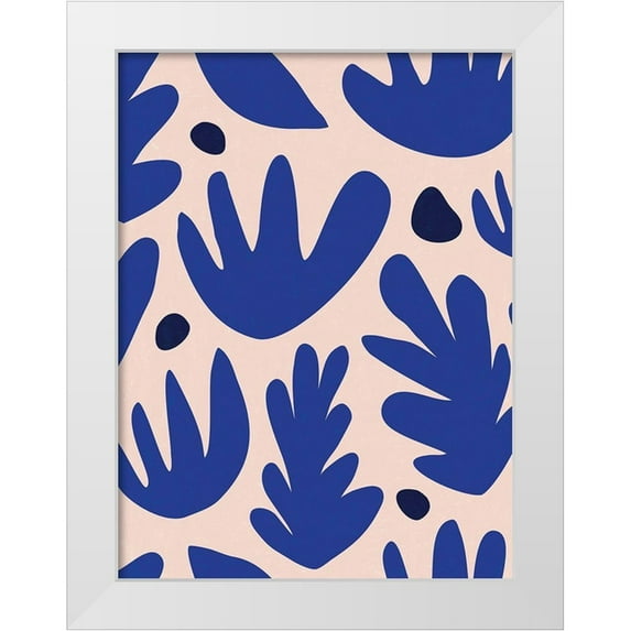Urban Road 12x14 White Modern Wood Framed Museum Art Print Titled - Bluebell Poster