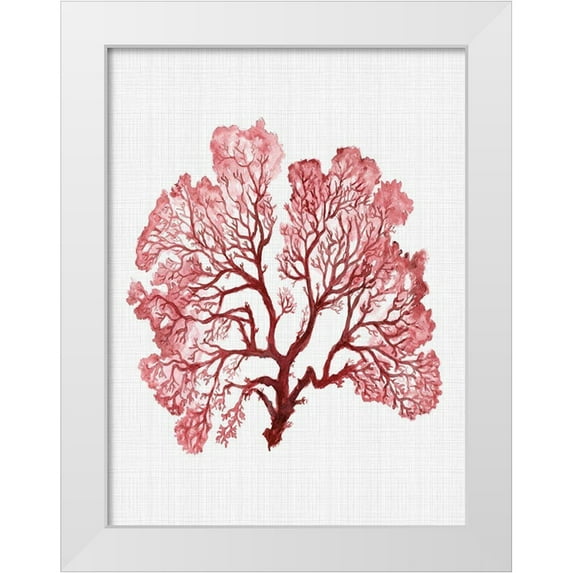 Urban Road 12x14 White Modern Wood Framed Museum Art Print Titled - Jamaica Blush Poster