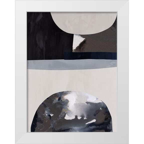 Urban Road 12x14 White Modern Wood Framed Museum Art Print Titled - Lone Wolf II