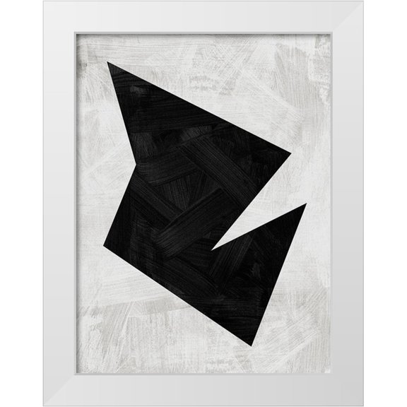 Urban Road 12x14 White Modern Wood Framed Museum Art Print Titled - Modular