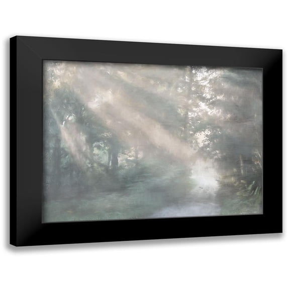 Urban Road 14x12 Black Modern Framed Museum Art Print Titled - Ambience