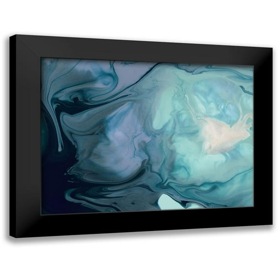 Urban Road 14x12 Black Modern Framed Museum Art Print Titled - Mykonos