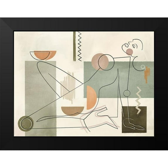 Urban Road 14x12 Black Modern Framed Museum Art Print Titled - Relever